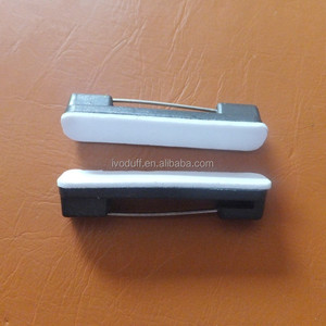 Épingle de sûreté en plastique adhésif blanc <span class=keywords><strong>à</strong></span> prix bon marché pour badge d'identification - Product Image 2