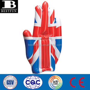 Main gonflable Union Jack Durable PVC Blow up Acclamant la main de la paume pour les événements sportifs, les festivals, les promotions et le soutien de la foule - Product Image 2