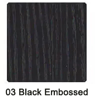 Black embossed