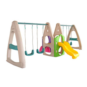 Balançoire populaire en plastique pour bébés et enfants, avec <span class=keywords><strong>toboggan</strong></span>, pour l'intérieur et l'extérieur - Product Image 4