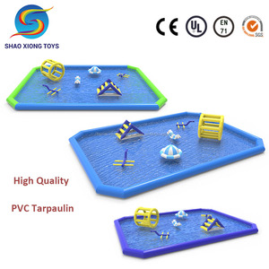 Rectangle inflatable ground pool inflatable pool toys holiday slide pool for rental - Product Image 1