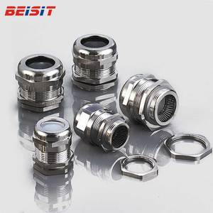 Pressacavo EMC in Acciaio Inox IP68, Ottone Nichelato con <span class=keywords><strong>Molla</strong></span> Schermante 94 V-0 / V-2 E360400 M1207BR-EMC-S BEISIT CN;ZHE - Product Image 4