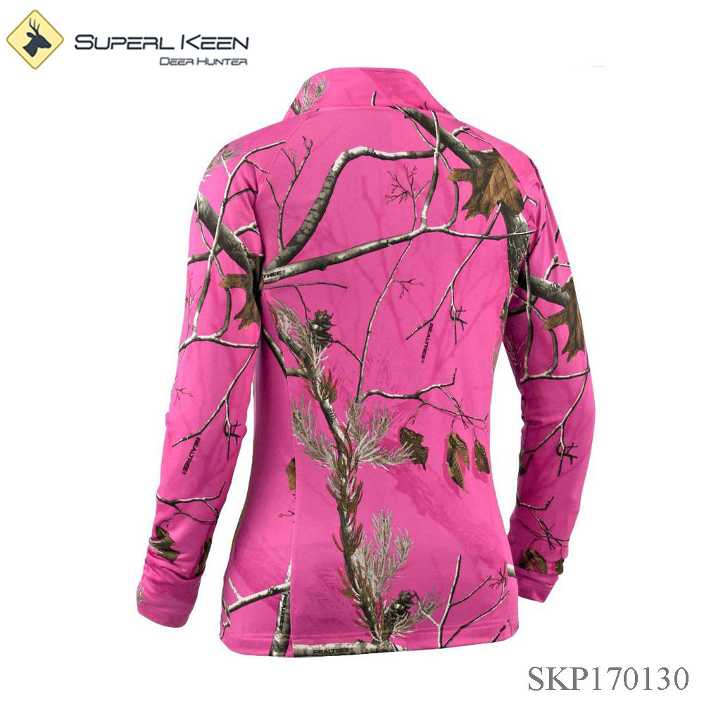 Warm Fleece Fabric Camo Lightweight Waterproof Women's Hunting Jacket