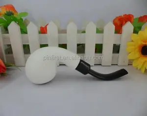 Mini Blanc Sculpté À La Main De Sépiolite Fumer Pipe