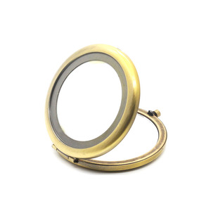 Wholesale 70MM Metal Blank Compact Mirror High Quality Semi Finished Glossy Multi-Color for Promotions