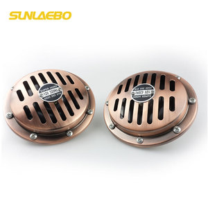 Universale chrome marrone grande corno camion auto bus auto corno elettrico 12 v 24 v - Product Image 4