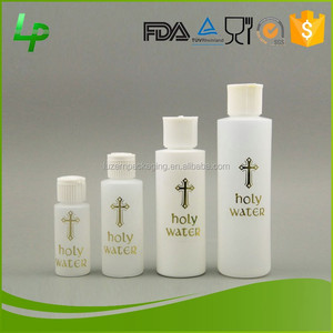 Eco-Friendly PET 60 ml Botella de Agua Tapa de Oro Santa Religiosa - Product Image 5