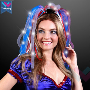 Nhà Máy Giá Led Mì Headband Ánh Sáng-up Bím Tóc Vương Miện Cho Các Bên Nhấp Nháy Nhấp Nháy Vương Miện Cho Giáng Sinh Giáng Sinh Bên 100Pcs - Product Image 2