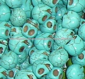 18mm de <span class=keywords><strong>color</strong></span> teñido Howlite granos del cráneo - Product Image 1