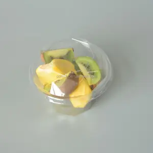 Contenedor para ensalada de plástico transparente desechable de 64oz, contenedor para llevar de frutas y fideos para comida y gelatina - Product Image 1
