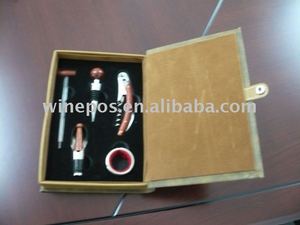 Set de cadeau en acrylique, vis à liège de luxe, bouteille et vis à liège - Product Image 2