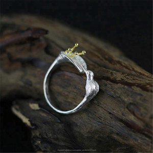 Diseño ajustable colibrí plata 8925 anillo - Product Image 4
