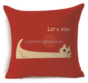 Gatos cartón diseño 45*45 cm 3D digital impreso funda de cojín fundas de almohada - Product Image 3
