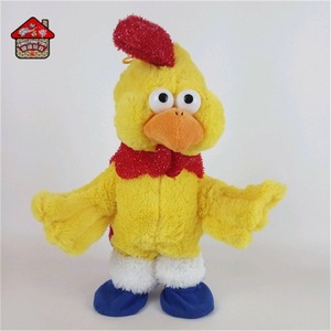 Movimento giallo gallo giocattolo elettronico peluche animale giocattolo danza e canto - Product Image 2
