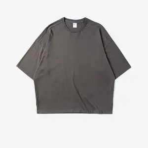 Hoge Kwaliteit Streetwear Custom Unisex Plain Mens 100% Katoen Jersey Blank Oversized T-shirt
