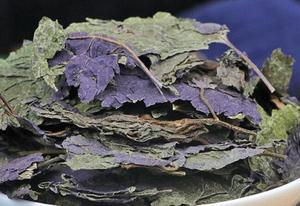 Erba Cinese Zi Su Ye, Foglie Viola Essiccate Intere per Spezie Naturali - Product Image 5