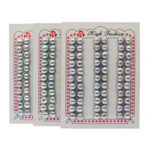 2.5-12 mm half drill white wholesale pearl button bread round natural freshwater loose pearls
