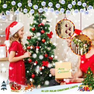 6,5 м наружные гирлянда 30 светодиод декоративный хрустальный шар для Рождества IP65 пластиковый материал - Product Image 6