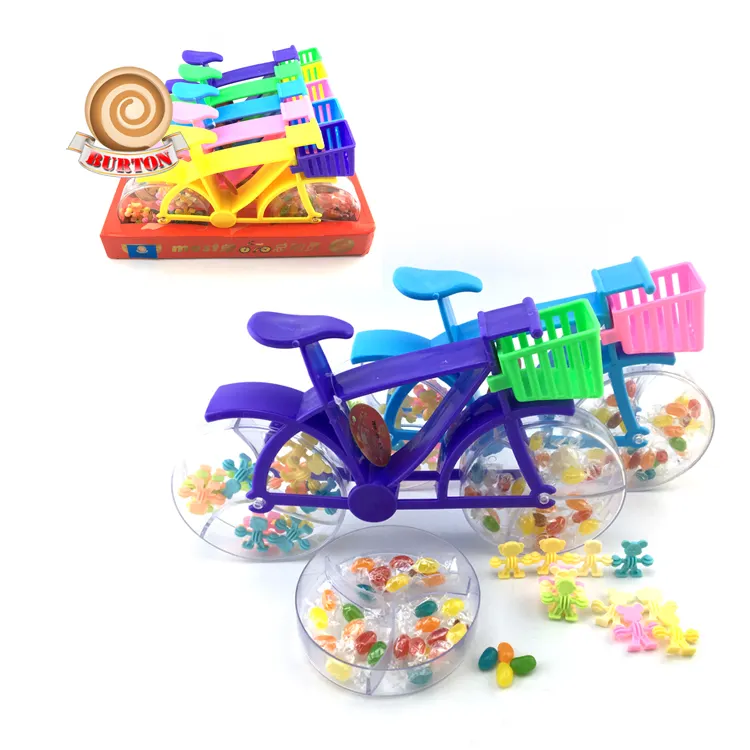 Пластиковая игрушка-пазл для велосипеда с желеобразными конфетами, кондитерские изделия guangdong