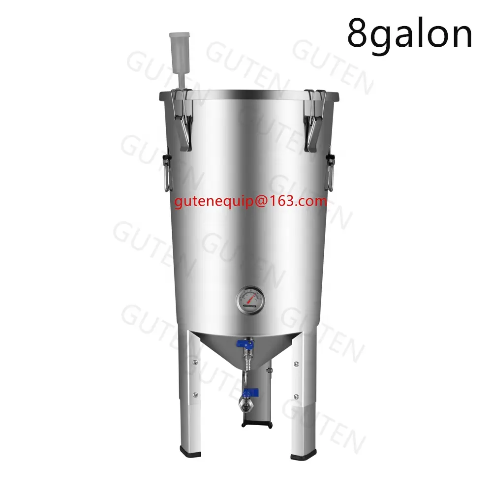 8galon paslanmaz çelik konik Fermenter / 30L konik Fermenter/Guten bira fabrikası ekipmanı