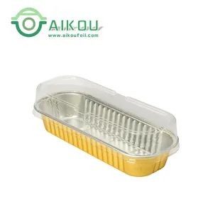 Rechthoekige Loaf Pan Cupcake Mould Aluminiumfolie Cake Bakken Oven Wegwerp Mini Cake Cup