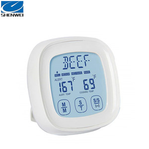 Thermomètre de cuisine numérique en acier inoxydable et plastique étanche pour la cuisson de la viande au barbecue avec minuterie et aimant au dos, nouveau modèle 2025 2 1 - Product Image 5