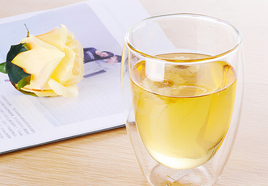 Wholesale Custom Logo Transparent double wall heat resistant borosilicate stemless glass coffee cup