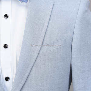 NA45 Nouveaux costumes décontractés pour hommes Slim Fit Solid Linen Suits Men Top Quality Mens Suits With Pants and Gilets Plus Size Tailored Made - Product Image 5