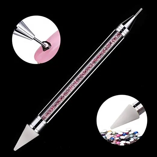 Wax Pen Rhinestone Picker Easily Picking Up Manicure Rhinestone Studs Wax Nail Rhinestone Stone Picker Nail Dotting Tool