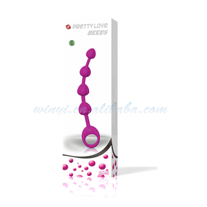 100% matériaux de Silicone Anal boule anale jouets pour hommes jolie amour perles Anal Sex Toy produit - Product Image 3