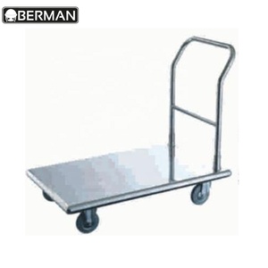 Troli Lipat Platform Baja Anti Karat Qatar / Gerobak Datar Tugas Berat / Rak Dolly dengan Pegangan - Product Image 2
