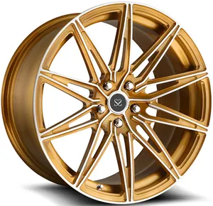 Custom 1-PC Gold 5x114.3 19 20 Inches Rim Alloy Full Forged Wheels For Nissan 350Z 370Z G37