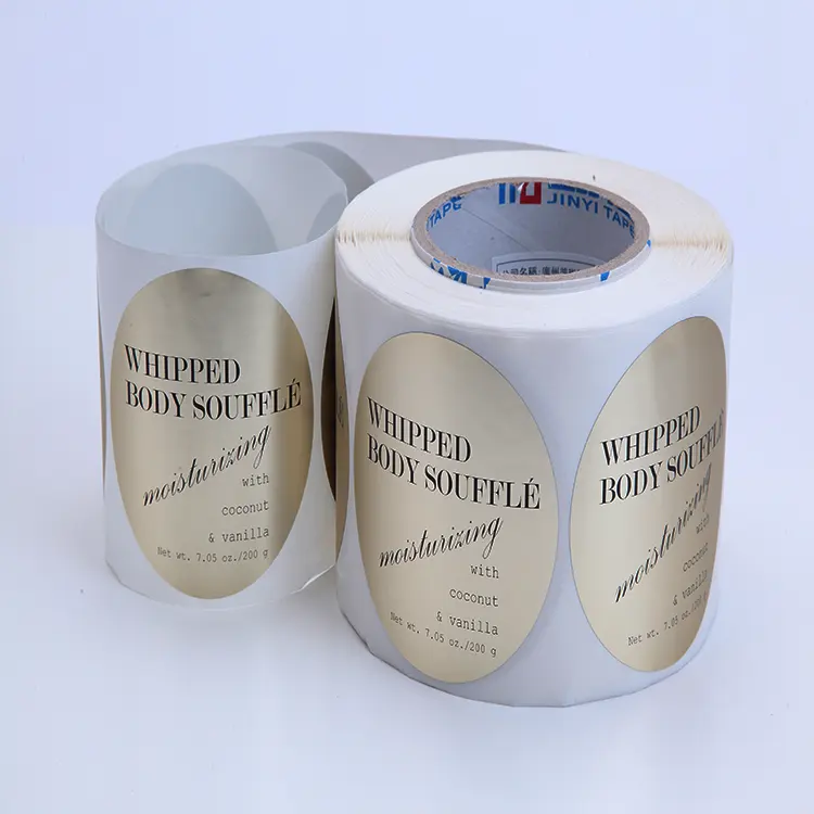 Factory price professional self adhesive printed roll sticker bottle label