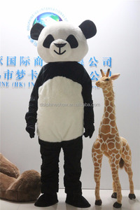 Fantasia de pelúcia para adulto, traje de pelúcia macia e barata para venda, adulto 180cm-200cm, fantasia de mascote, de panda com pele de gordura