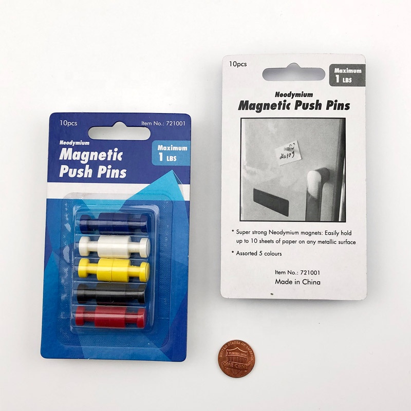 10 шт., яркие магнитные булавки для холодильников, белых досок и карт
