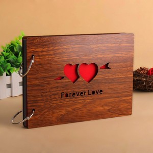 <span class=keywords><strong>Album</strong></span> Fotografico in Legno per Bambini, Fatto a Mano, con Fogli Staccabili, Personalizzabile per Amanti dei Bambini e Scrapbooking - Product Image 3