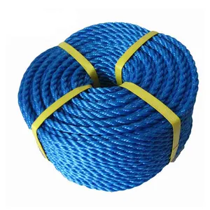 Nylon Rope Rope Industrial PP String Nylon 8mm 3 Strand Laid Rope Twisted Packaging Rope