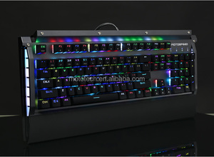 Marca de fábrica Usb Wired Professional Gaming Teclado mecánico RGB retroiluminado con Stwiches azules - Product Image 5