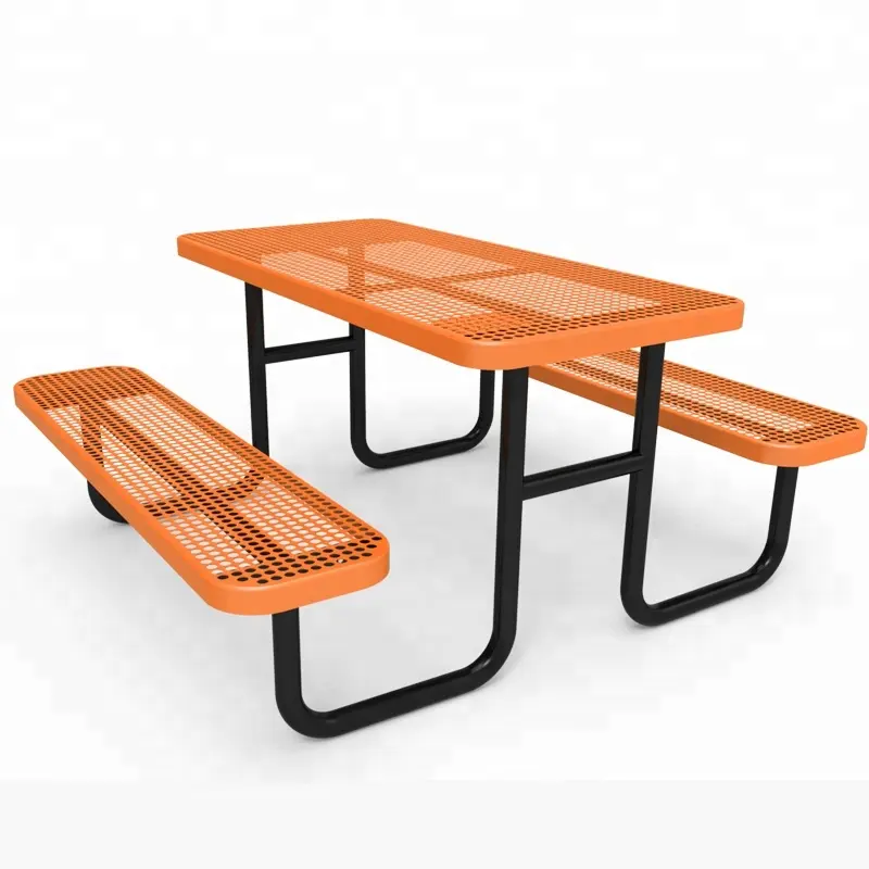 Paslanmaz çelik masa ayağı modern piknik masası, parçaları piknik bankları metal