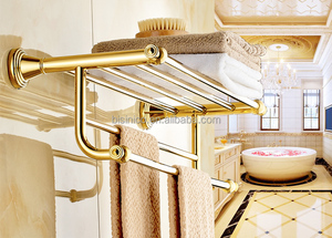<span class=keywords><strong>Toallero</strong></span> de Baño Color Bronce Dorado, <span class=keywords><strong>Toallero</strong></span> Triple de Barra para Baño - Product Image 2