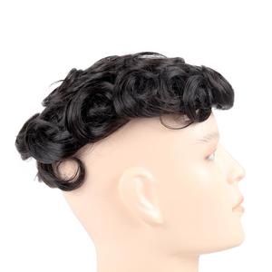 Parrucca di <span class=keywords><strong>parrucchino</strong></span> indiano dei capelli umani Remy Base di pizzo francese per gli uomini a media densità con nodi sbiancati - Product Image 4