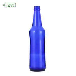 Botol Kaca Bir Biru Kobalt, Kosong Oem 0.5 Liter