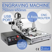 Pour routeur CNC 6040Z, machine de gravure sur bois 2 axes, broche 800W 24000 tr/min, axe rotatif, port USB, perçage et fraisage, 220V/110V, facile à utiliser