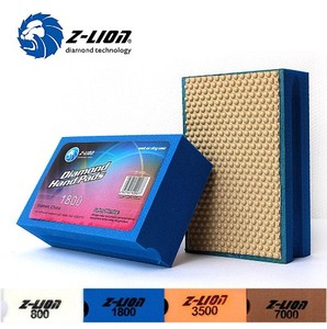 Almofada de polimento manual de diamante Z-LION, 8 pçs/set, pedra e vidro, para polimento