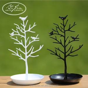 Plated Jewelry Tree Tray, Jewelry Hanging Tree, Jewelry Holder Tree Most Popular Tree Shape Metal Jewelry Stand Tray