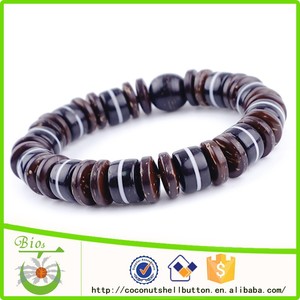 Cocotero personalizado con beaded nativo americano joyas pulsera - Product Image 1
