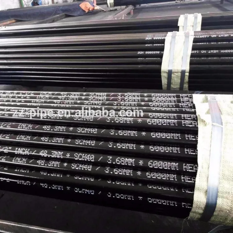 ASTM A 106 Gr.B basso tenore di carbonio sch 40 tubi in acciaio senza saldatura