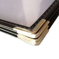 Nouveau Plusieurs Pages Restaurant Transparent En Plastique Menu Titulaires Livret Style 10 Vues