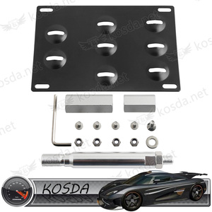 Al por mayor gancho de <span class=keywords><strong>remolque</strong></span> del parachoques delantero del coche de aluminio placa de matrícula <span class=keywords><strong>soporte</strong></span> - Product Image 2