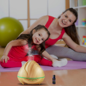 <span class=keywords><strong>Amazon</strong></span> <span class=keywords><strong>nebulizador</strong></span> humidificador de aire difusor ultrasónico LED grano de madera aromaterapia al por mayor - Product Image 6